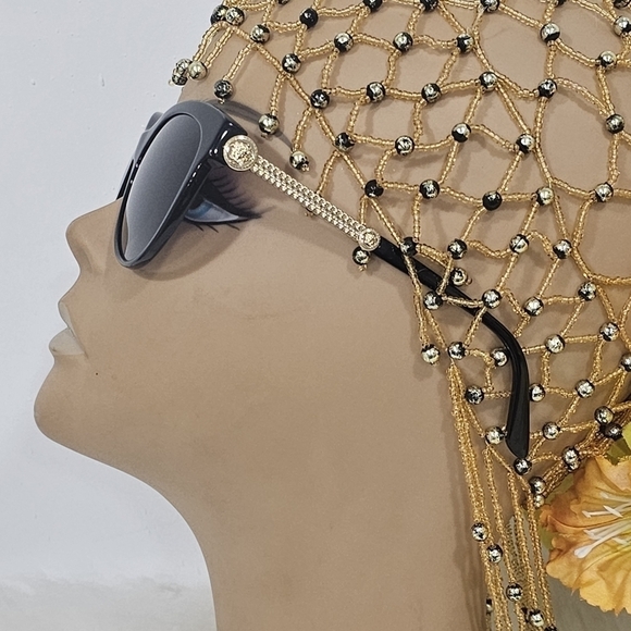Versace women sunglasses black and gold main image 12